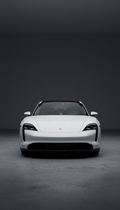 Porsche Taycan Turbo S pure white